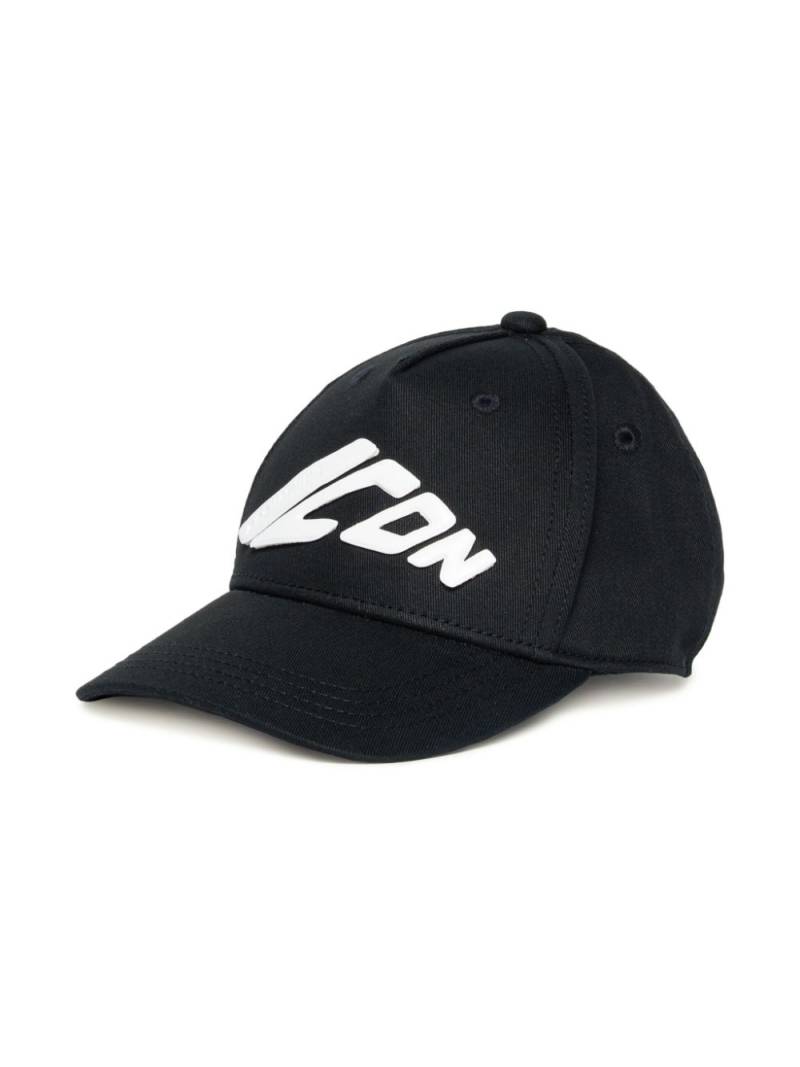 DSQUARED2 KIDS icon appliqué cap - Black von DSQUARED2 KIDS