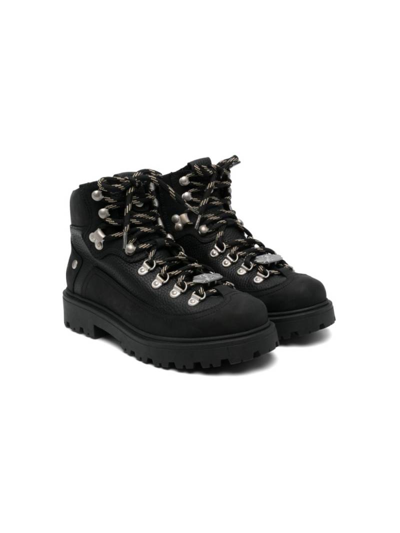 DSQUARED2 KIDS leather boots - Black von DSQUARED2 KIDS