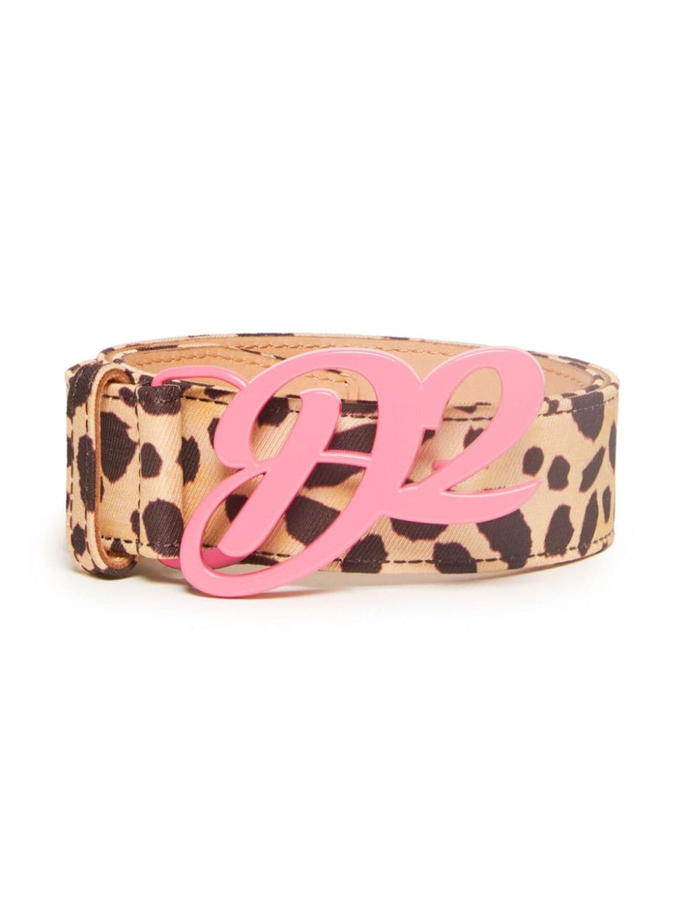 DSQUARED2 KIDS leopard-print logo-buckle belt - Neutrals von DSQUARED2 KIDS