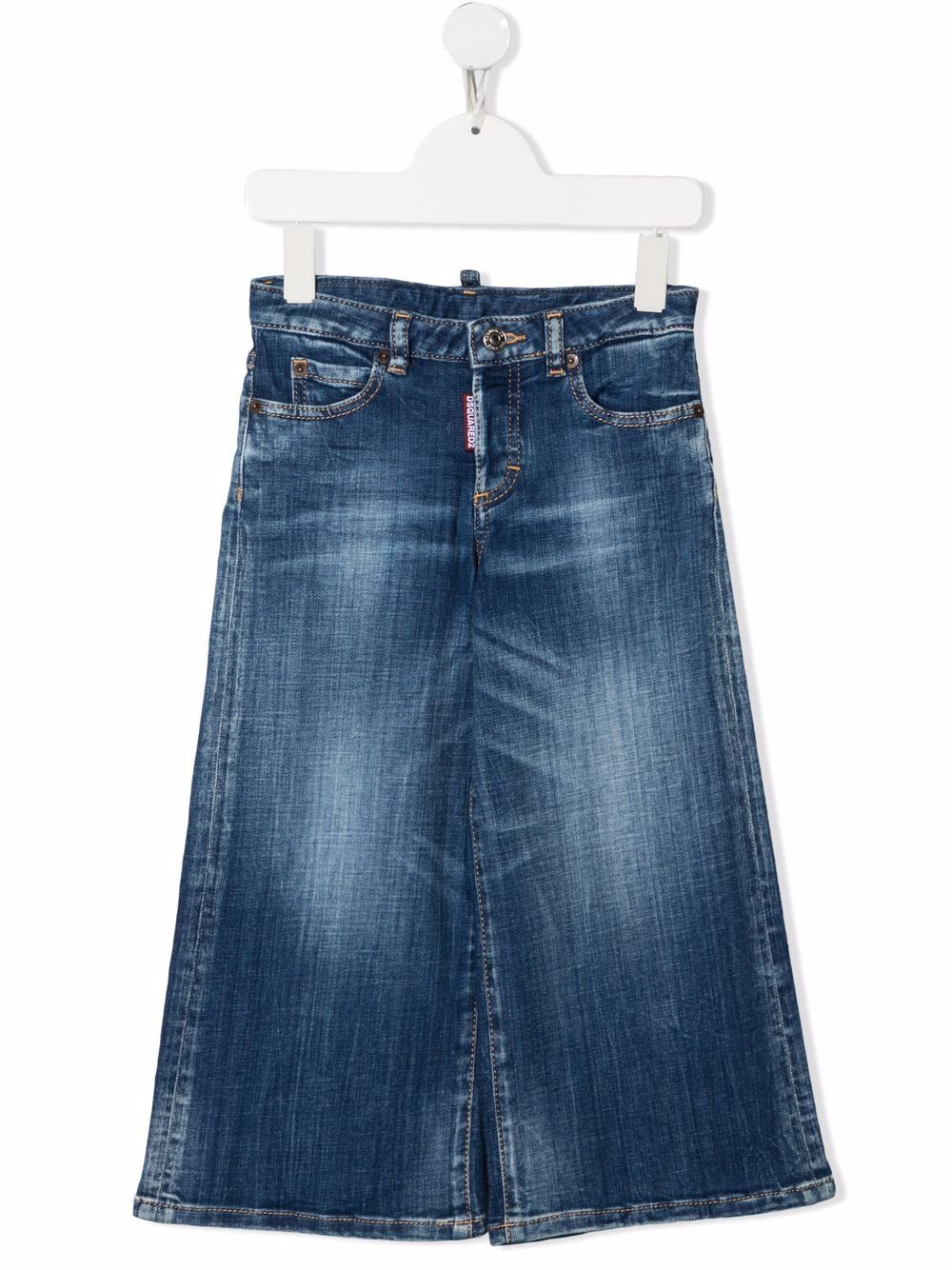 DSQUARED2 KIDS light-wash wide leg jeans - Blue von DSQUARED2 KIDS