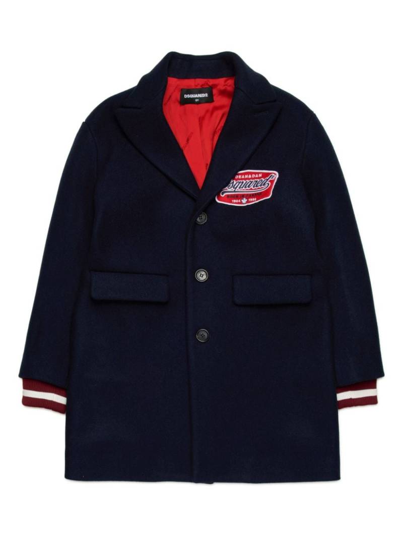 DSQUARED2 KIDS lined blazer with contrasting cuffs - Blue von DSQUARED2 KIDS