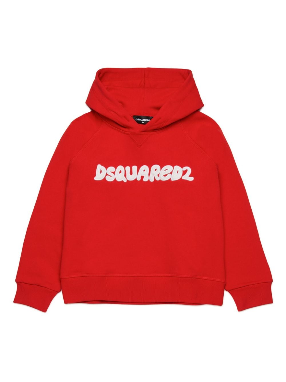 DSQUARED2 KIDS logo-embroidered cotton hoodie von DSQUARED2 KIDS