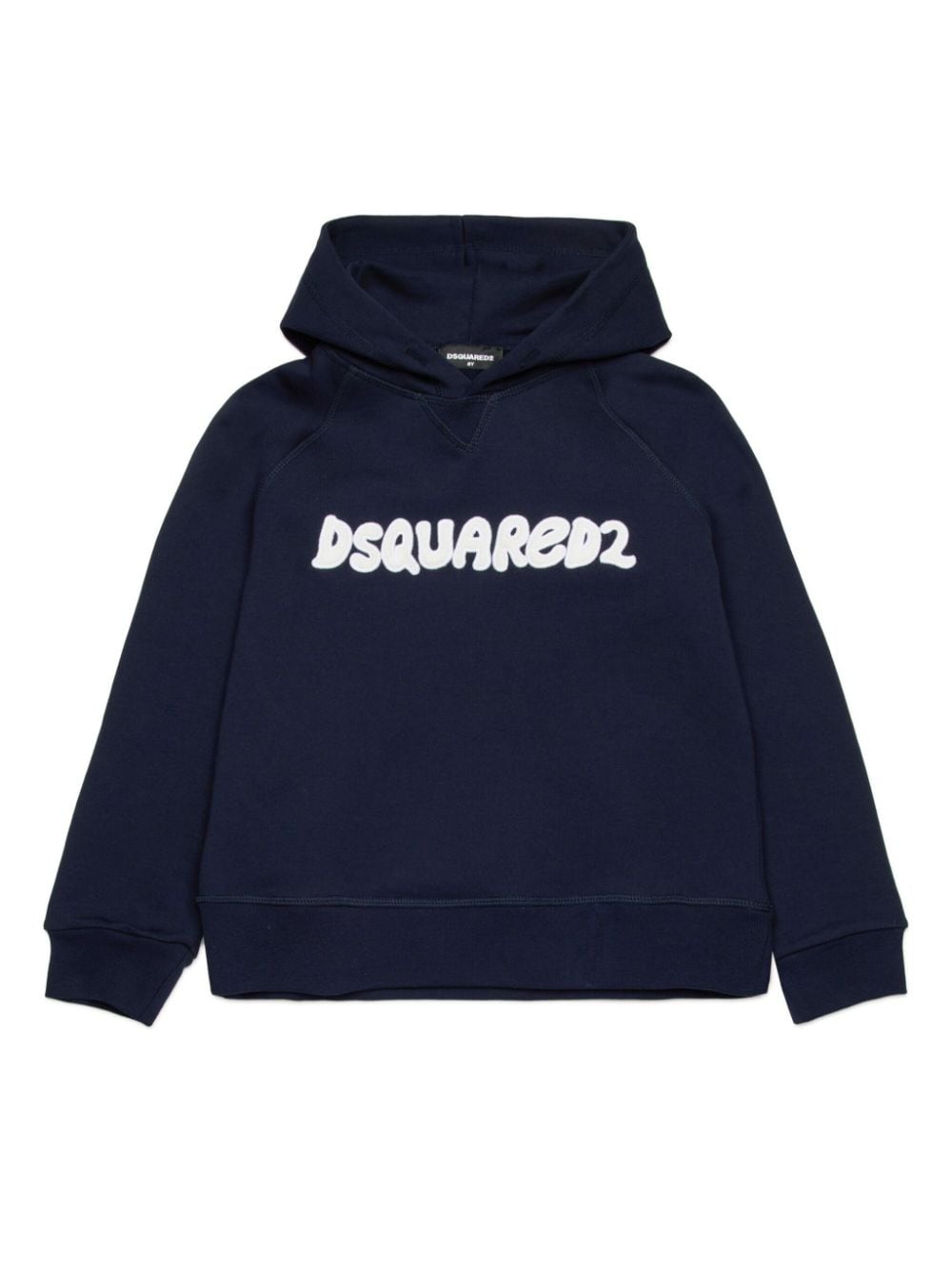 DSQUARED2 KIDS logo-embroidered hoodie - Blue von DSQUARED2 KIDS