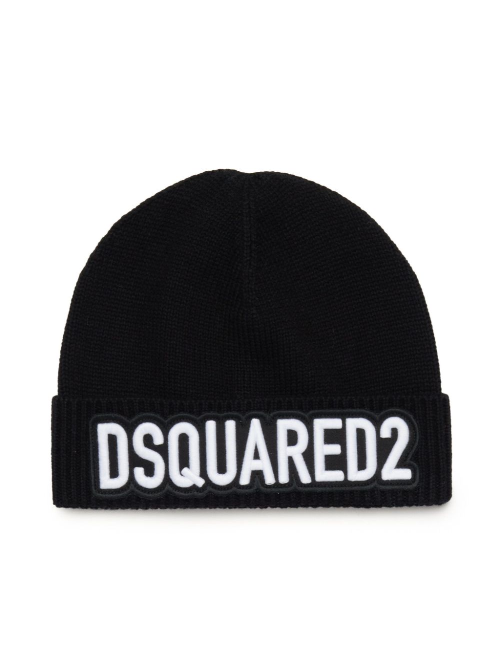 DSQUARED2 KIDS logo-embroidered knitted beanie - Black von DSQUARED2 KIDS