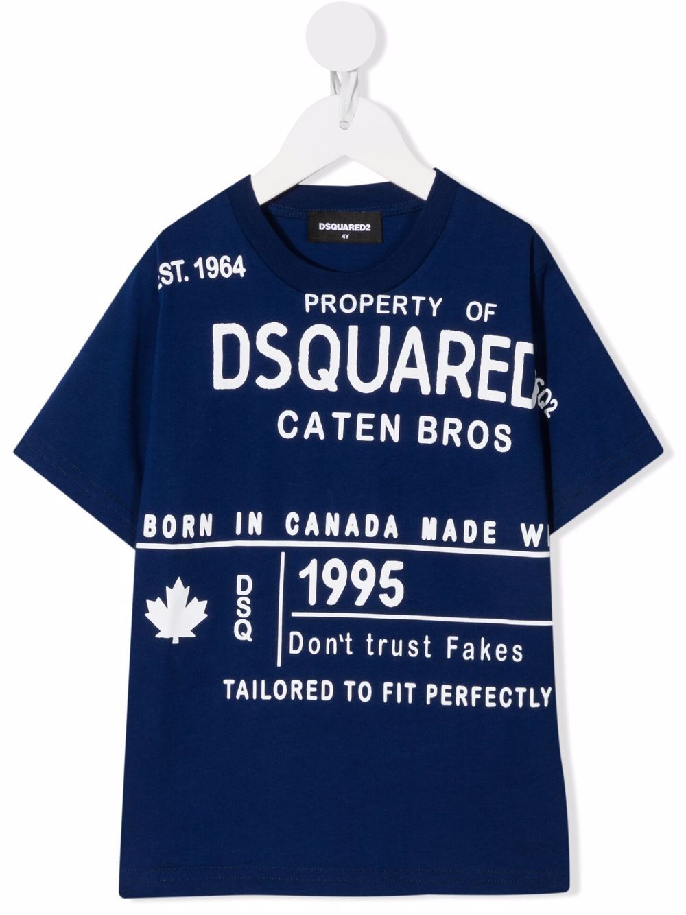 DSQUARED2 KIDS logo lettering T-shirt - Blue von DSQUARED2 KIDS