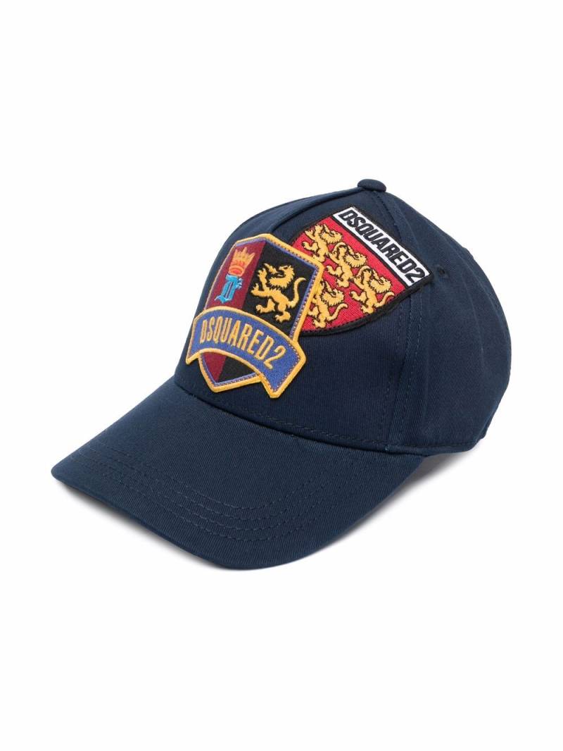 DSQUARED2 KIDS logo-patch baseball cap - Blue von DSQUARED2 KIDS