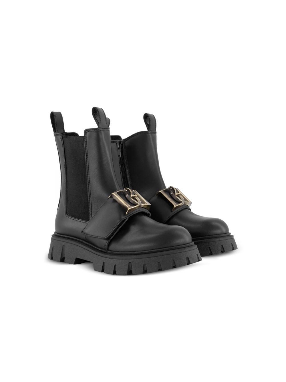 DSQUARED2 KIDS logo-plaque Chelsea boots - Black von DSQUARED2 KIDS