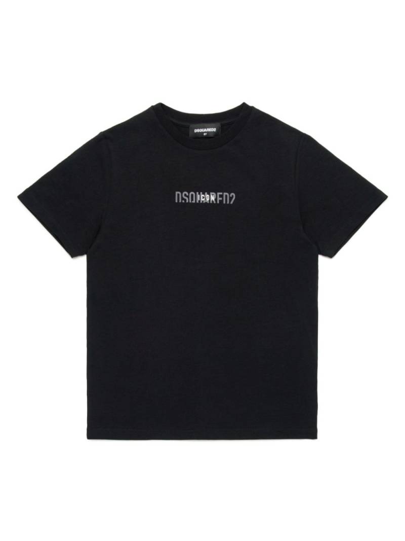 DSQUARED2 KIDS logo-print cotton T-shirt - Black von DSQUARED2 KIDS