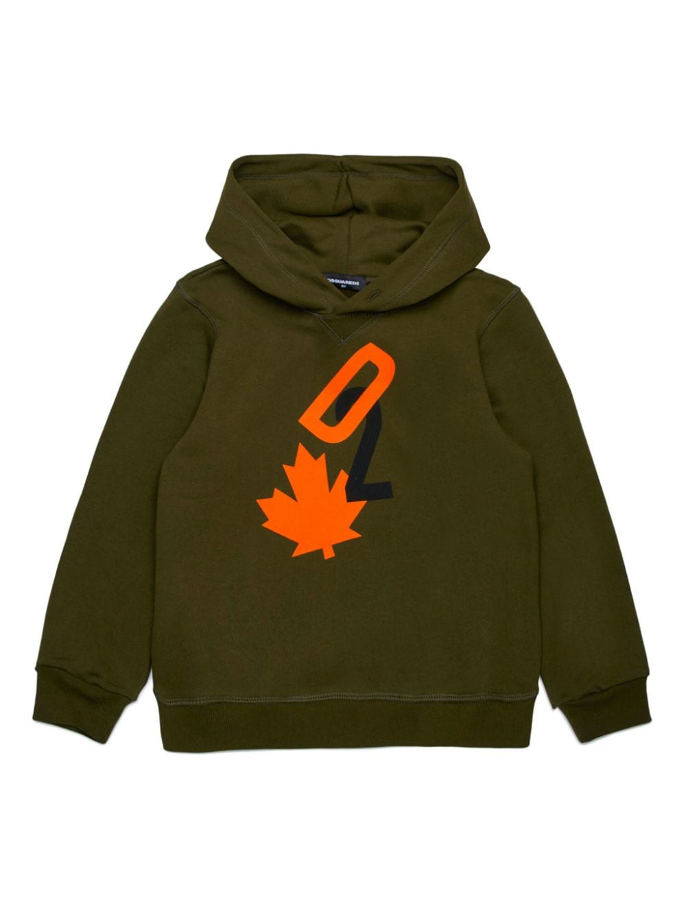 DSQUARED2 KIDS logo-print cotton hoodie - Green von DSQUARED2 KIDS