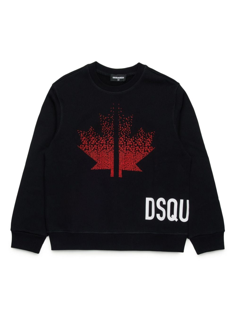 DSQUARED2 KIDS logo-print cotton sweatshirt - Black von DSQUARED2 KIDS