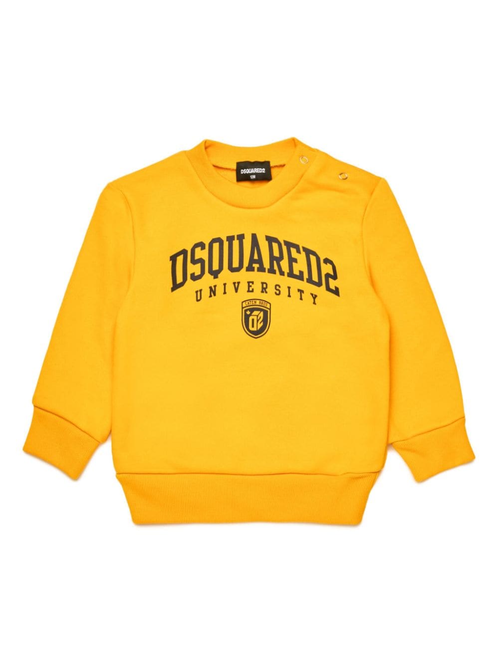 DSQUARED2 KIDS logo-print cotton sweatshirt - Yellow von DSQUARED2 KIDS