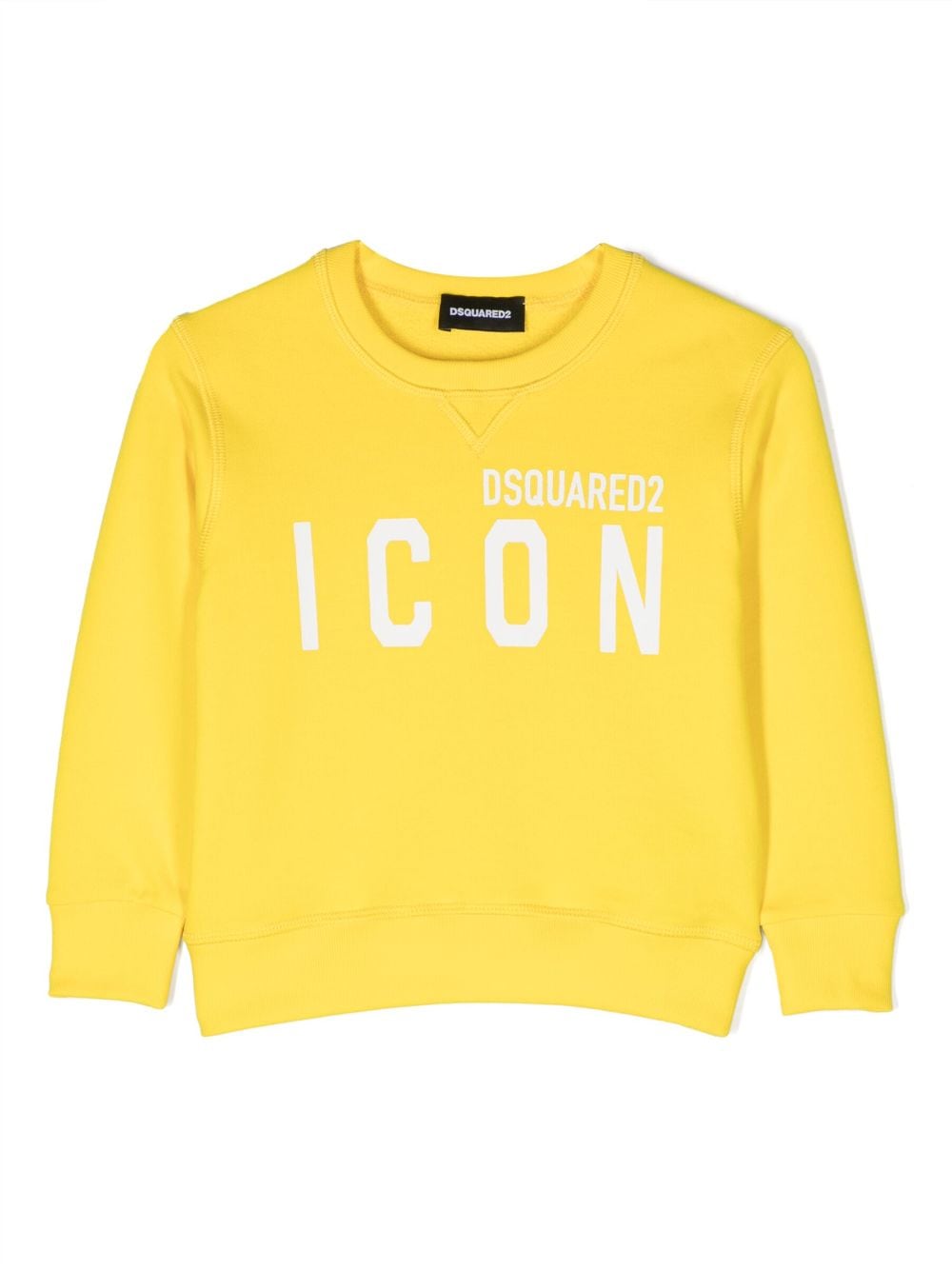 DSQUARED2 KIDS logo-print cotton sweatshirt - Yellow von DSQUARED2 KIDS