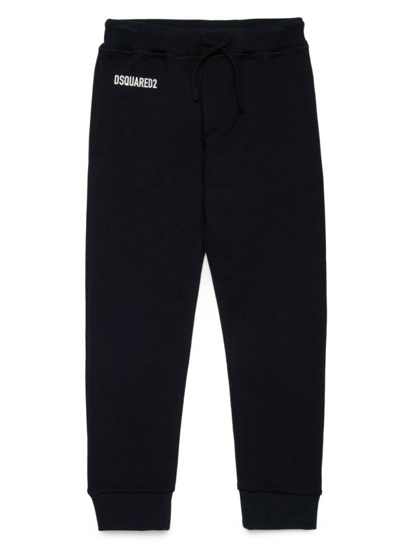 DSQUARED2 KIDS logo-print cotton track pants - Black von DSQUARED2 KIDS