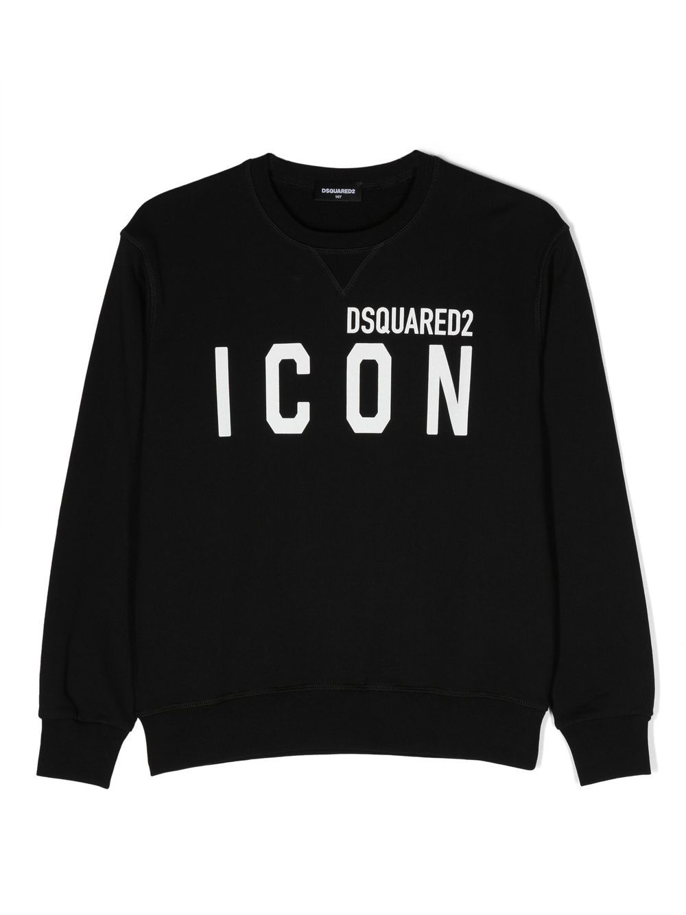 DSQUARED2 KIDS logo-print detail sweatshirt - Black von DSQUARED2 KIDS