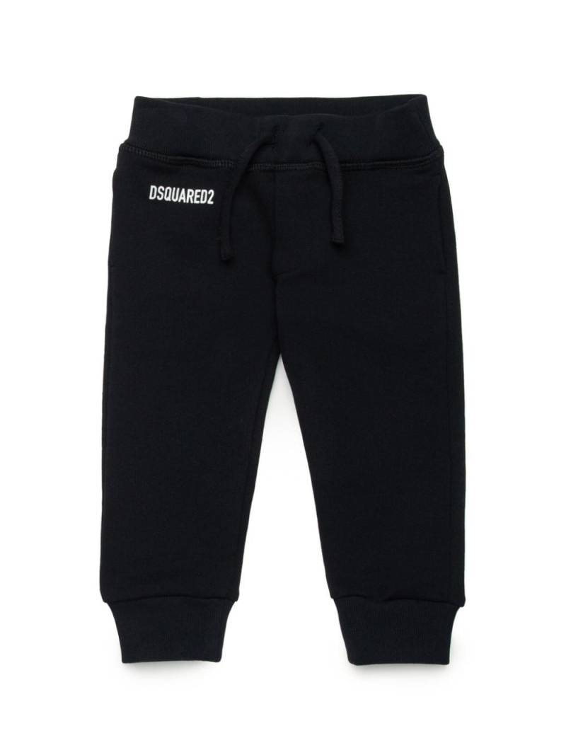 DSQUARED2 KIDS logo-print jersey tracksuit pants - Black von DSQUARED2 KIDS