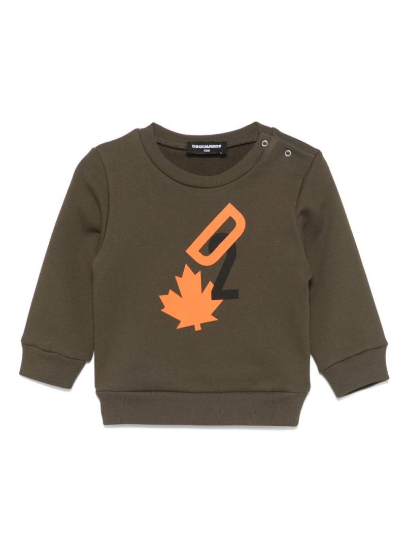 DSQUARED2 KIDS logo-print sweatshirt - Green von DSQUARED2 KIDS