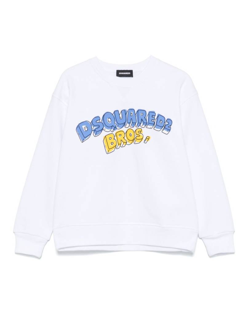 DSQUARED2 KIDS logo-print sweatshirt - White von DSQUARED2 KIDS