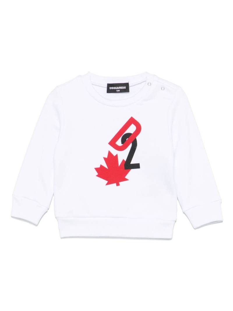 DSQUARED2 KIDS logo-print sweatshirt - White von DSQUARED2 KIDS