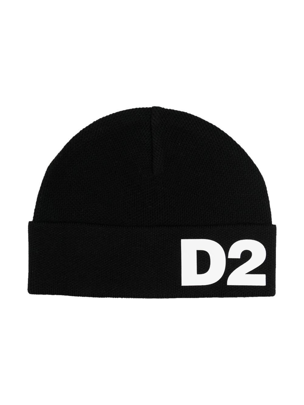 DSQUARED2 KIDS logo-print wool-blend beanie - Black von DSQUARED2 KIDS