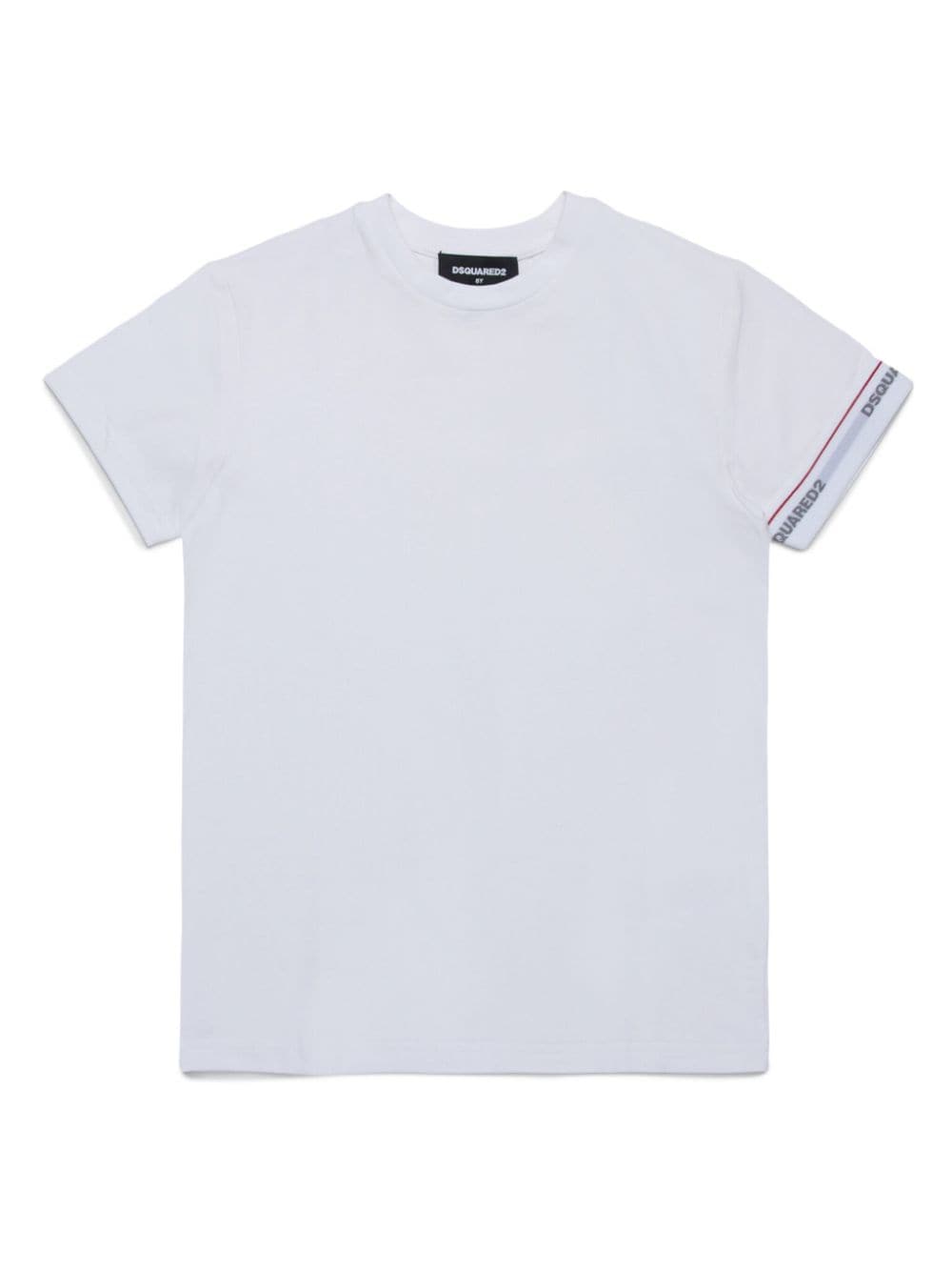 DSQUARED2 KIDS logo-tape T-shirt - White von DSQUARED2 KIDS