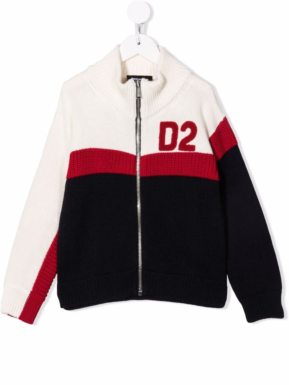 DSQUARED2 KIDS logo zipped cardigan - Blue von DSQUARED2 KIDS