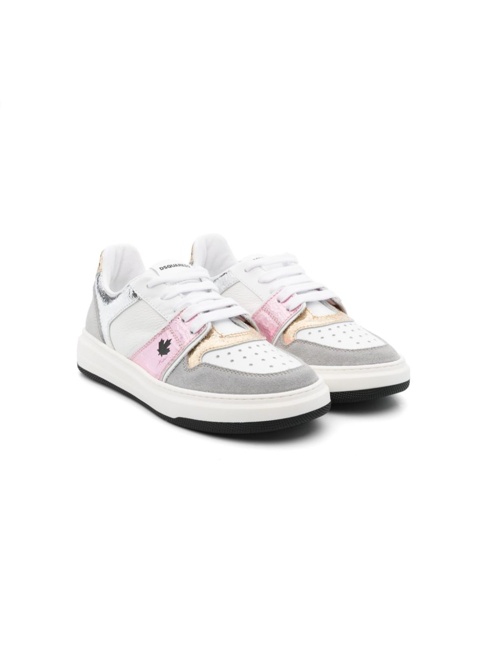 DSQUARED2 KIDS metallic-detail sneakers - White von DSQUARED2 KIDS