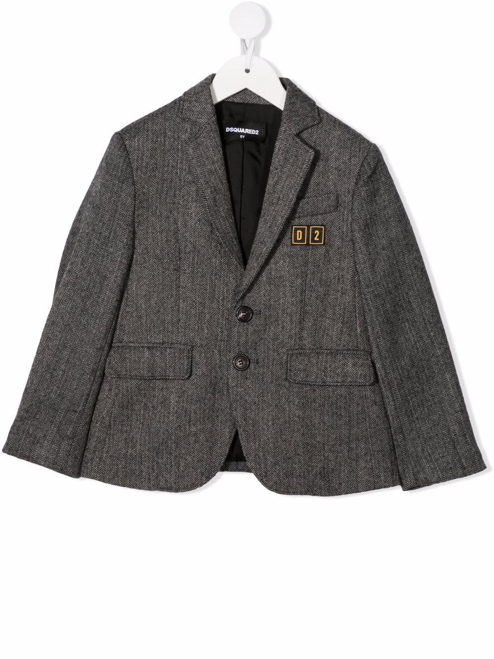 DSQUARED2 KIDS single-breasted fitted blazer - Black von DSQUARED2 KIDS