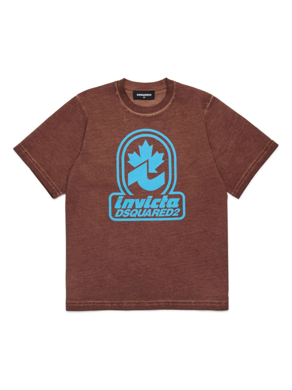 DSQUARED2 KIDS slogan-print T-shirt - Brown von DSQUARED2 KIDS