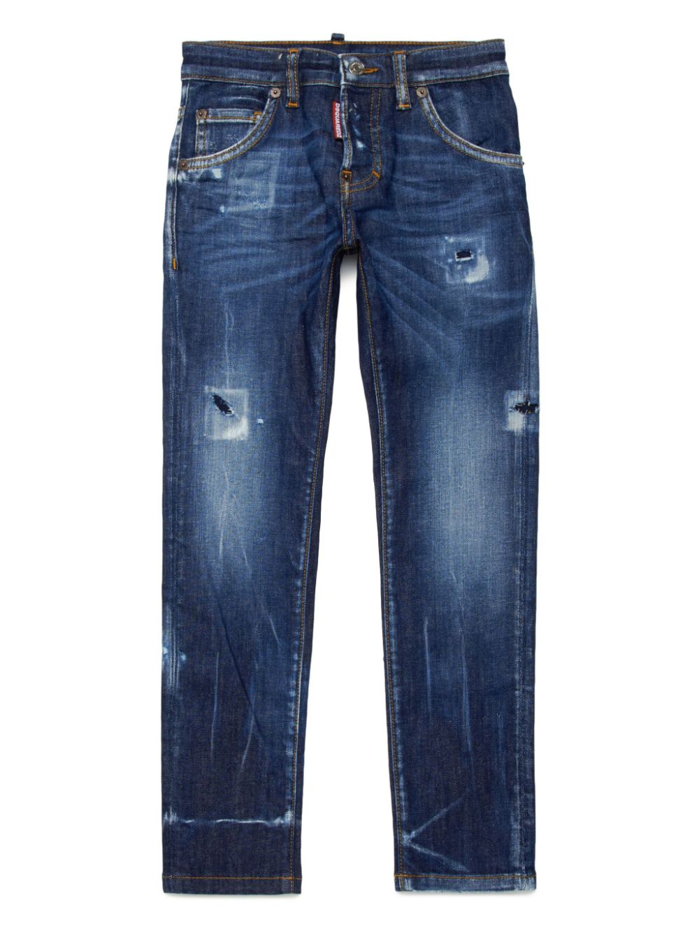 DSQUARED2 KIDS stretch cotton denim jeans - Blue von DSQUARED2 KIDS