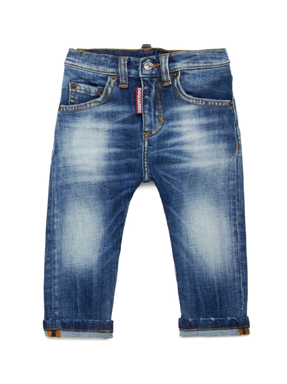 DSQUARED2 KIDS whiskering-effect skinny jeans - Blue von DSQUARED2 KIDS