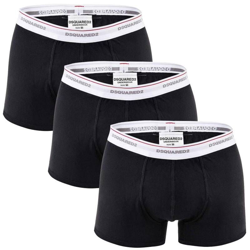 Boxershort 3er Pack Bequem Sitzend Herren Schwarz L von DSQUARED2