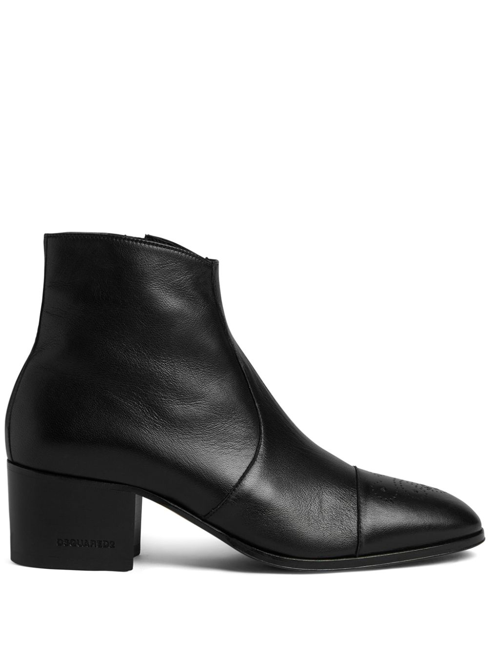 DSQUARED2 60mm leather ankle boots - Black von DSQUARED2