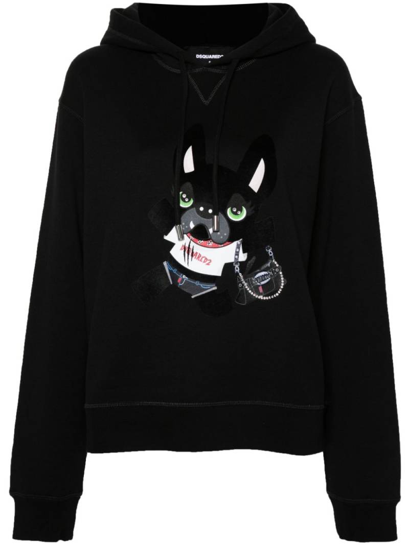 DSQUARED2 Ciro Cool cotton hoodie - Black von DSQUARED2