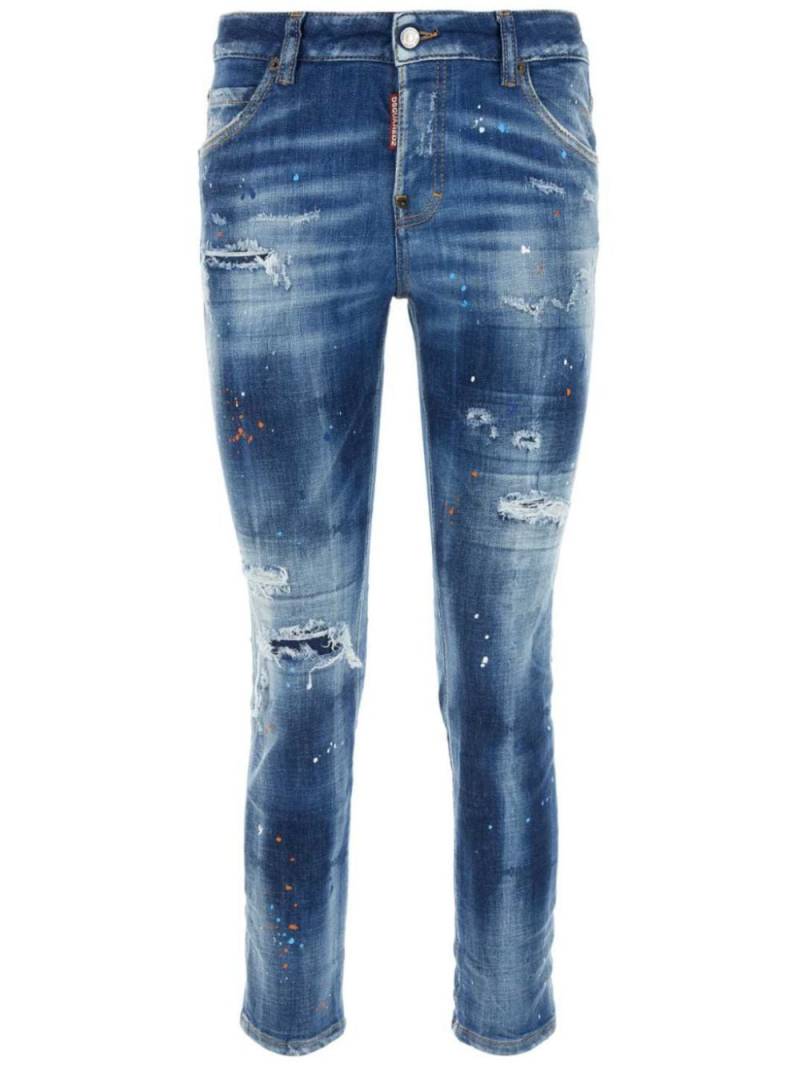 DSQUARED2 Cool Girl distressed jeans - Blue von DSQUARED2