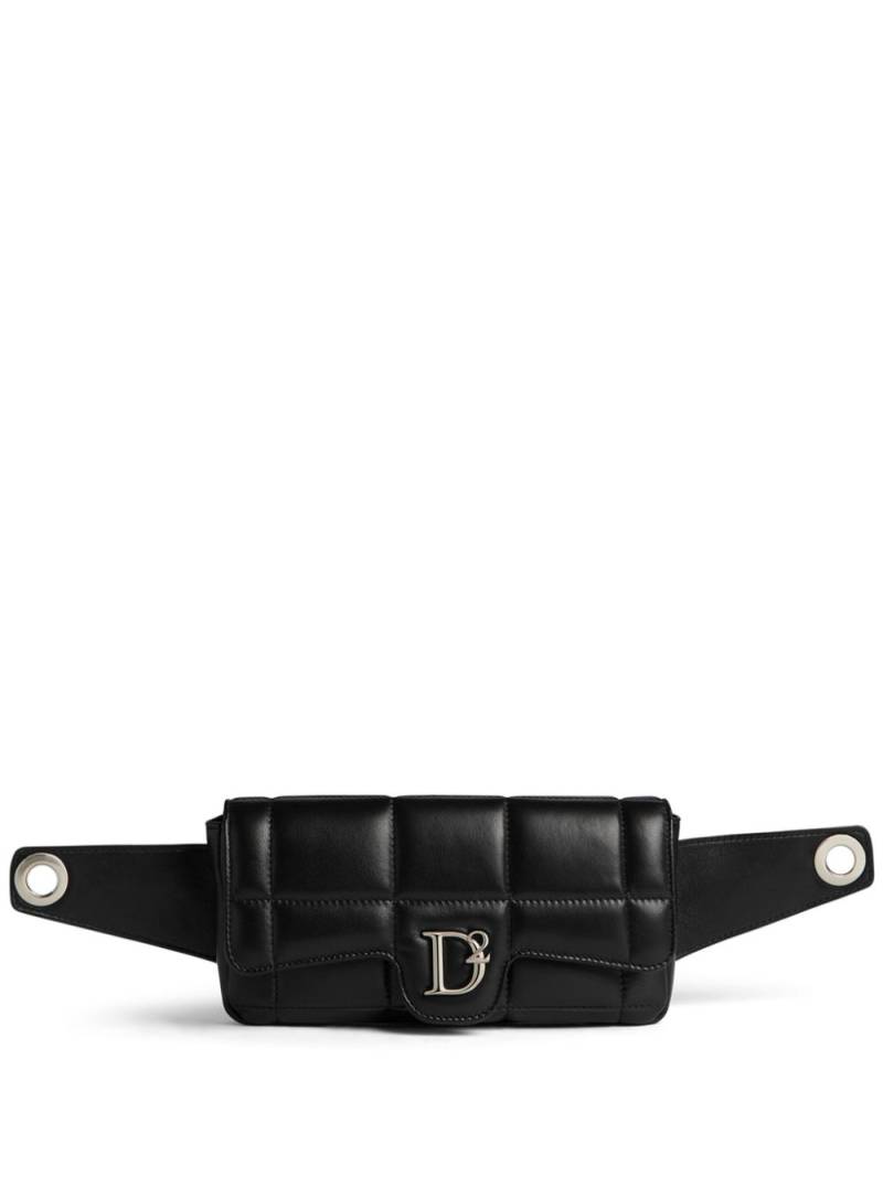 DSQUARED2 D2 Statement leather belt bag - Black von DSQUARED2