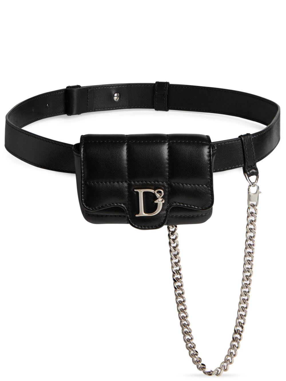 DSQUARED2 D2 Statement leather belt bag - Black von DSQUARED2