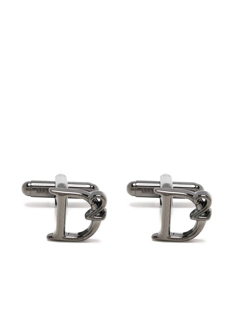 DSQUARED2 D2 logo cufflinks - Silver von DSQUARED2