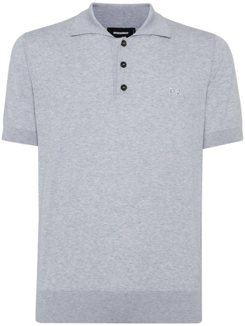 DSQUARED2 D2 polo shirt - Grey von DSQUARED2