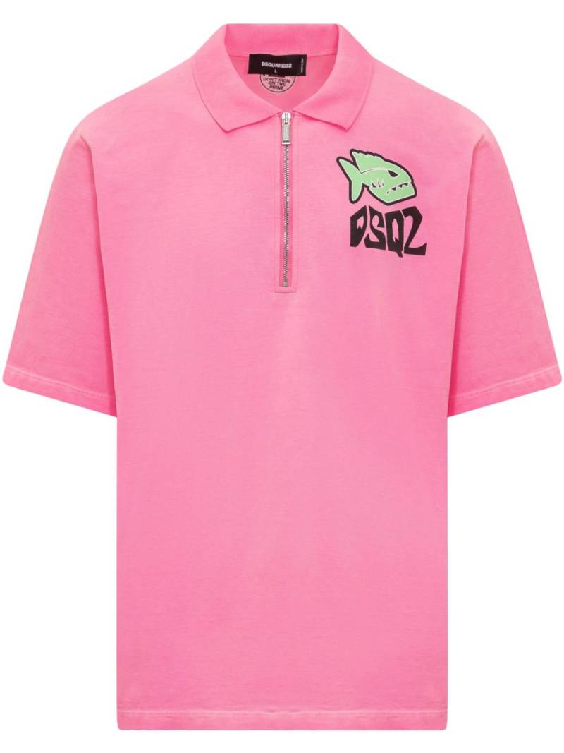 DSQUARED2 Fish Skater polo shirt - Pink von DSQUARED2