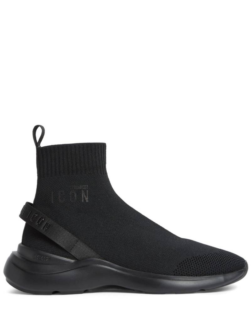 DSQUARED2 Fly sock-style sneakers - Black von DSQUARED2