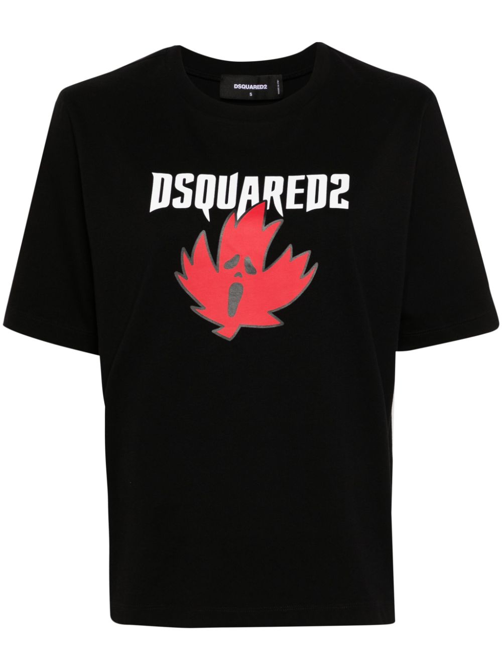 DSQUARED2 Horror maple leaf-print T-shirt - Black von DSQUARED2