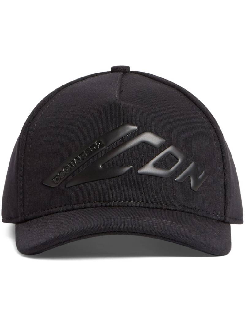 DSQUARED2 Icon-embossed baseball cap - Black von DSQUARED2