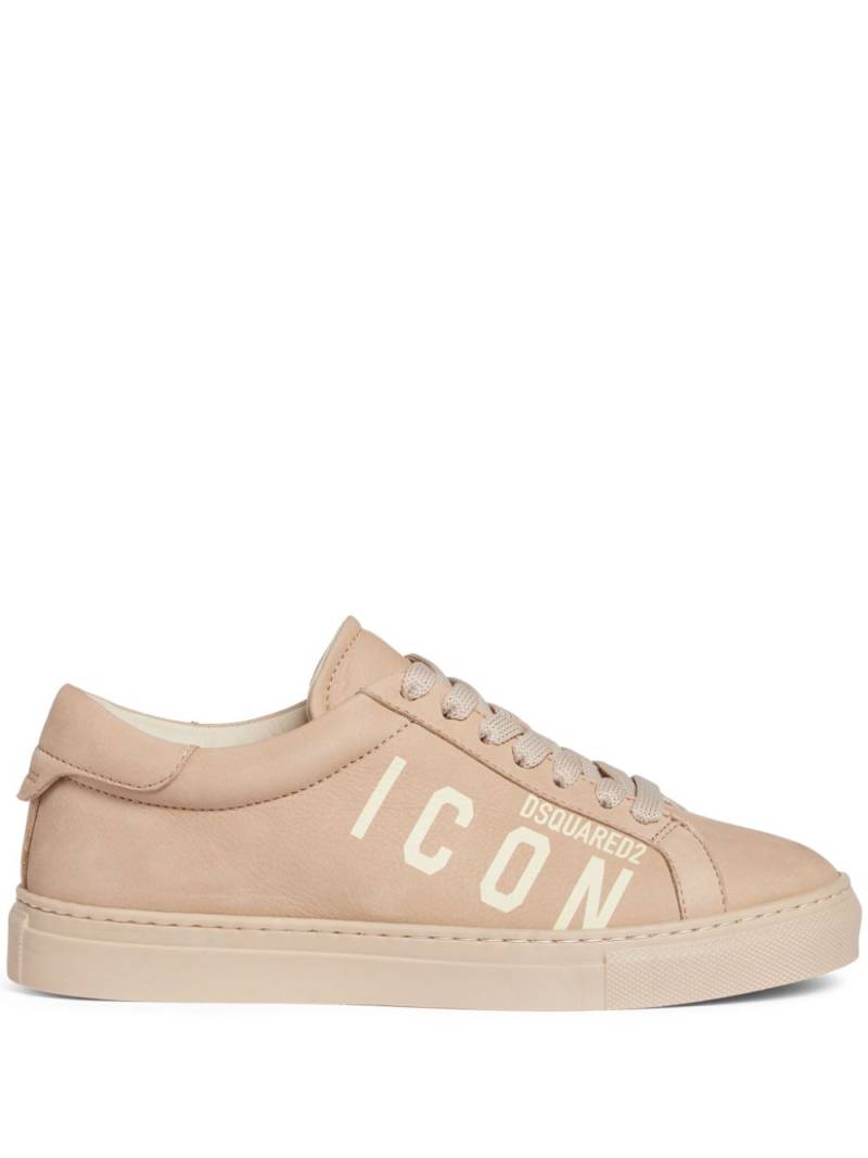 DSQUARED2 Icon leather sneakers - Neutrals von DSQUARED2