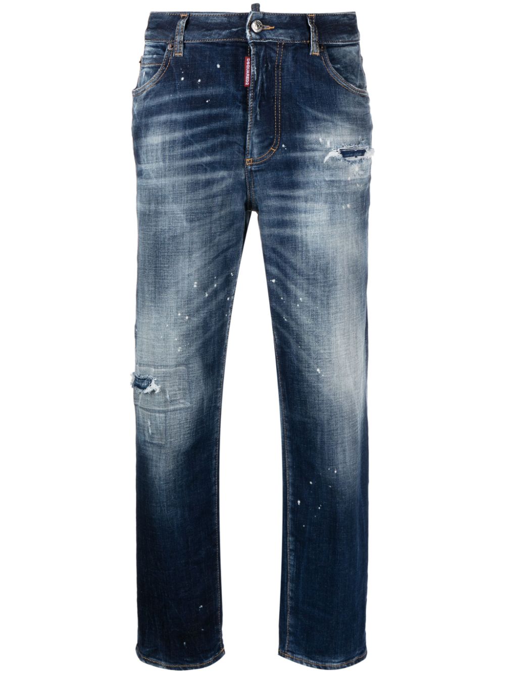 DSQUARED2 Jennifer distressed tapered jeans - Blue von DSQUARED2