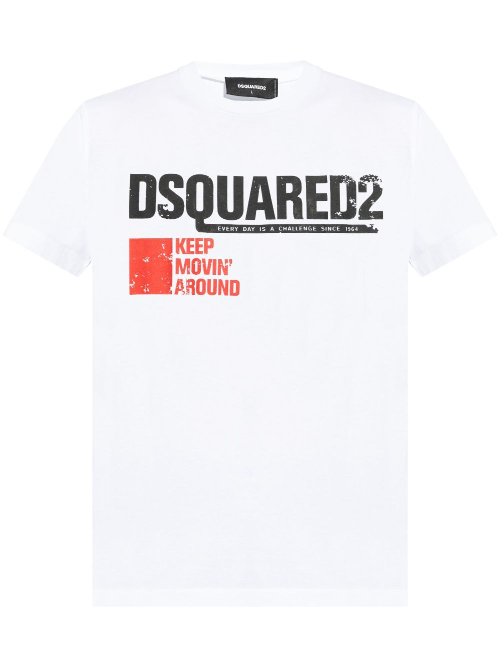 DSQUARED2 Keep Moving Around T-shirt - White von DSQUARED2