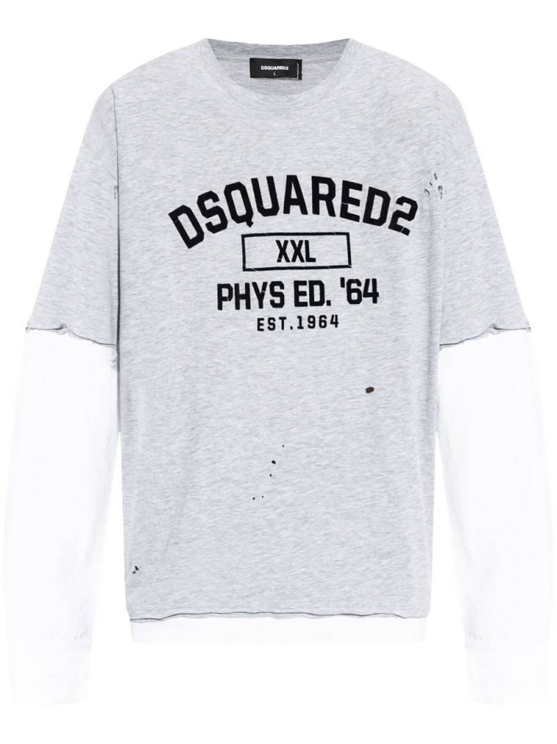 DSQUARED2 Layered-effect t-shirt - Grey von DSQUARED2