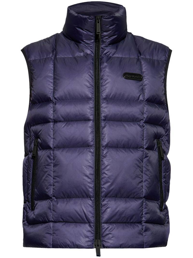 DSQUARED2 Padded vest - Blue von DSQUARED2