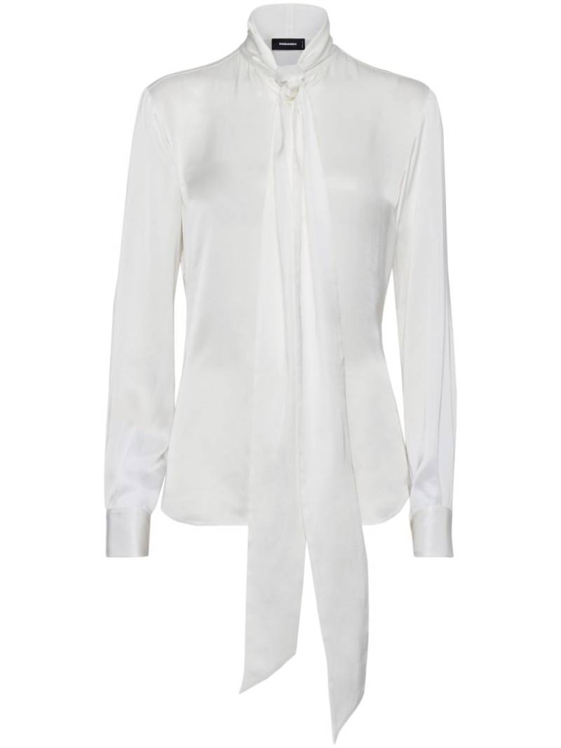 DSQUARED2 Paris Bow shirt - White von DSQUARED2