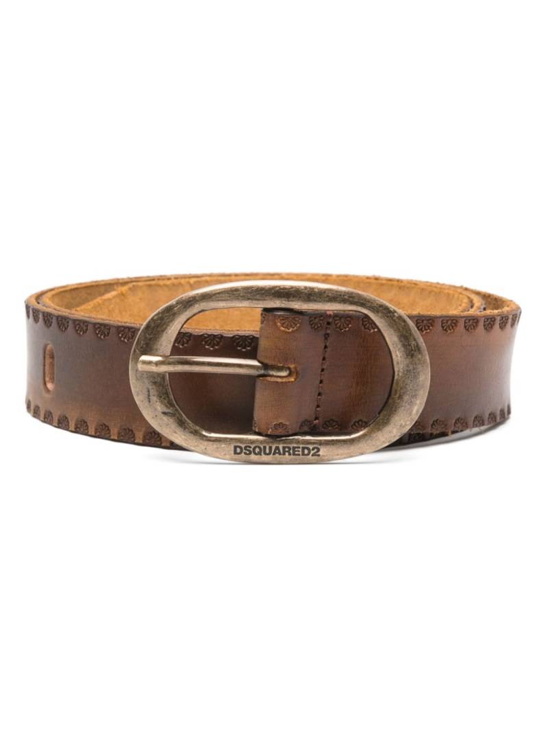 DSQUARED2 Vintage Buckle belt - Brown von DSQUARED2