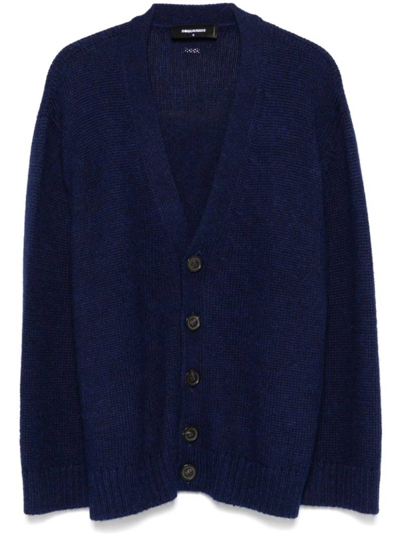 DSQUARED2 alpaca wool cardigan - Blue von DSQUARED2